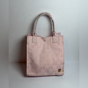 MCM Pink Monogram Small Tote Bag